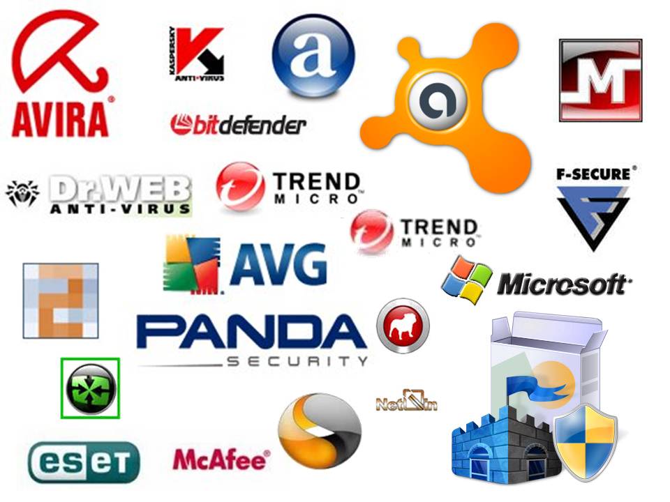 Various Anti-virus company logos