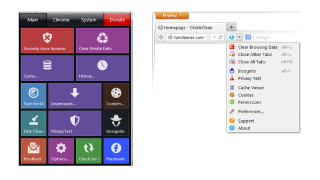 Click&Clean for Chrome and FIrefox.